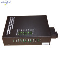 10/100M single mode 4 ethernet ports optic fiber media converter